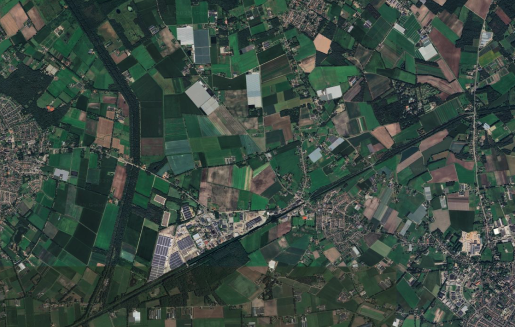 Buitengebied van Peel en Maas (Bron: Google Earth)